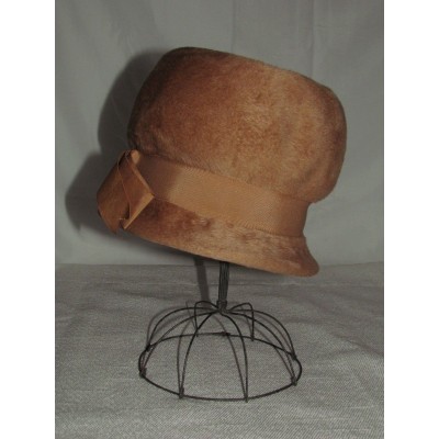 Vtg Wool Velour s Train Hat Cloche Bucket Small Medium German 1920s 30s 40s  eb-31899983